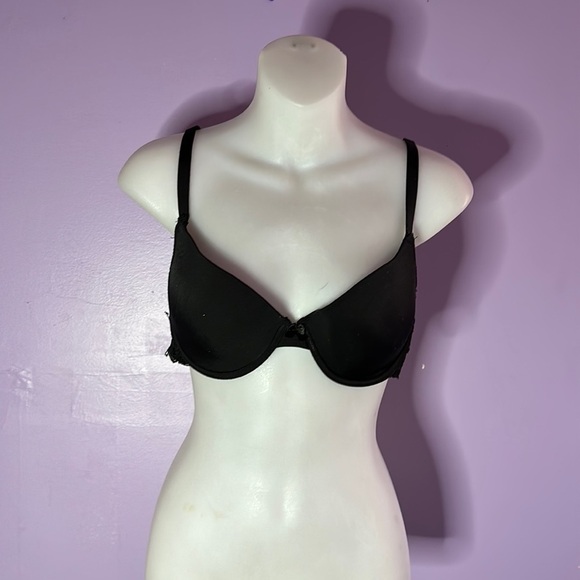 OH La La Cheri Paris Black Rear Hook Bra Size 34DD - Picture 1 of 4